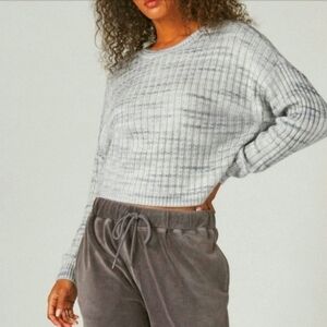 Lucky Brand Gray Boxy Sweater